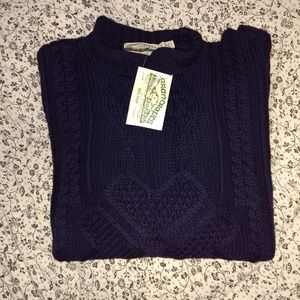 🆕100% merino wool sweater, dark navy color